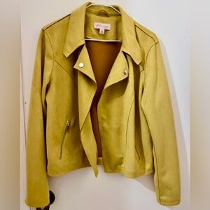 Philosophy Mustard Faux Leather Jacket